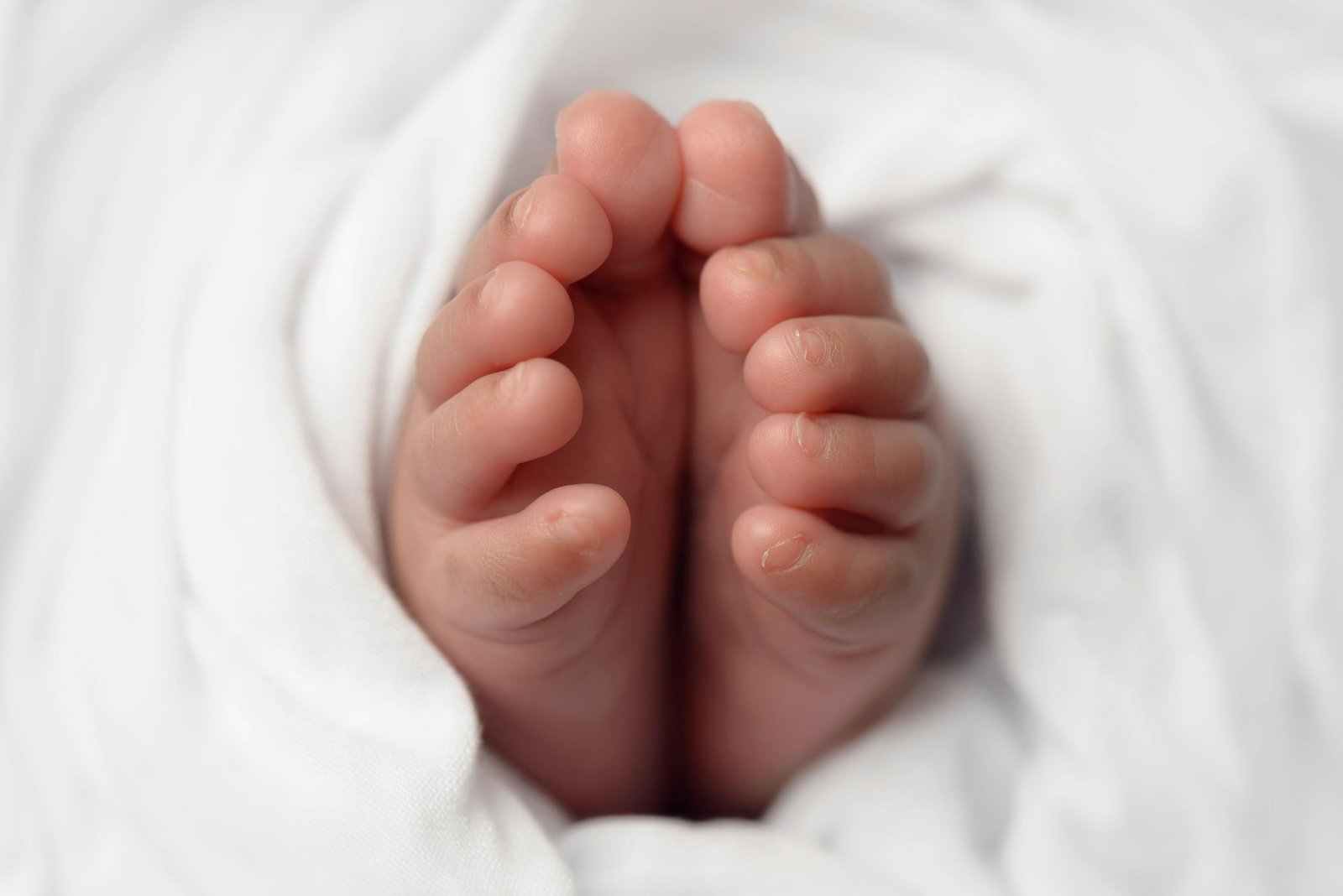 Babies Feet Selective Focus Photo